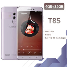 Load image into Gallery viewer, LEAGOO T8s Face ID Smartphone 5.5&#39;&#39;FHD Incell RAM 4GB ROM 32GB Android 8.1 MT6750T Octa Core 3080mAh Dual Cams 4G Mobile Phone